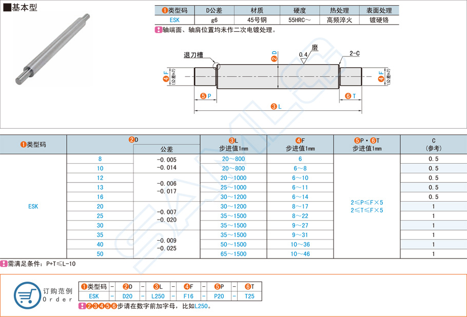 两端台阶型导向轴在数控机床中的应用