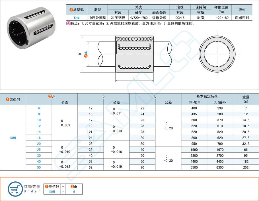 冲压外圈型直线轴承的作用