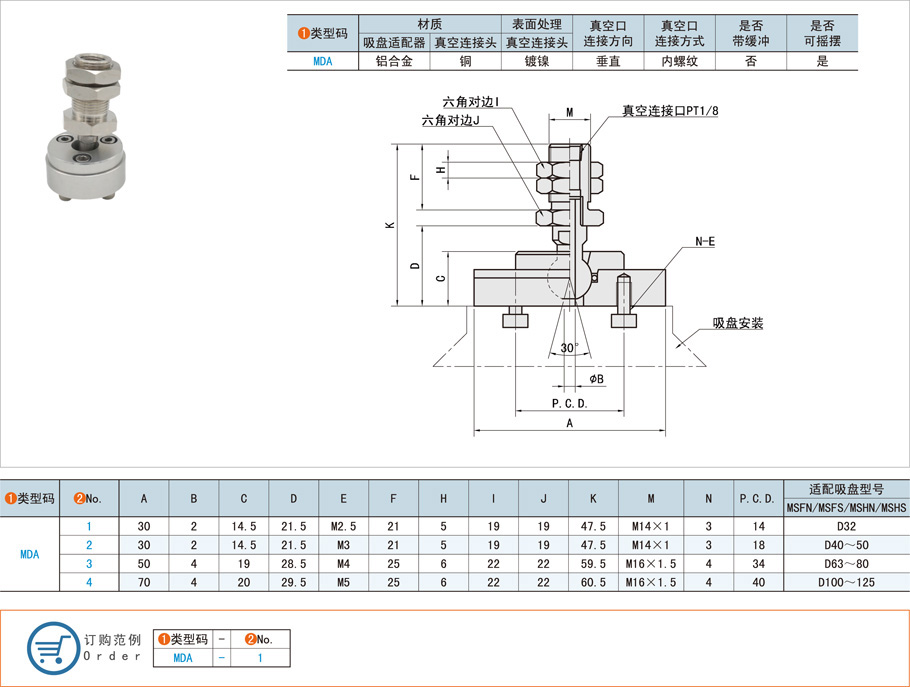 垂直真空口不带缓冲型吸盘支架的作用