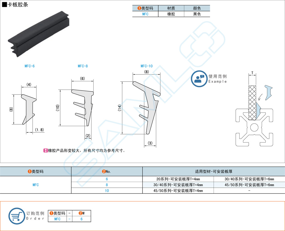 卡板胶条,橡胶材质规格参数尺寸材质