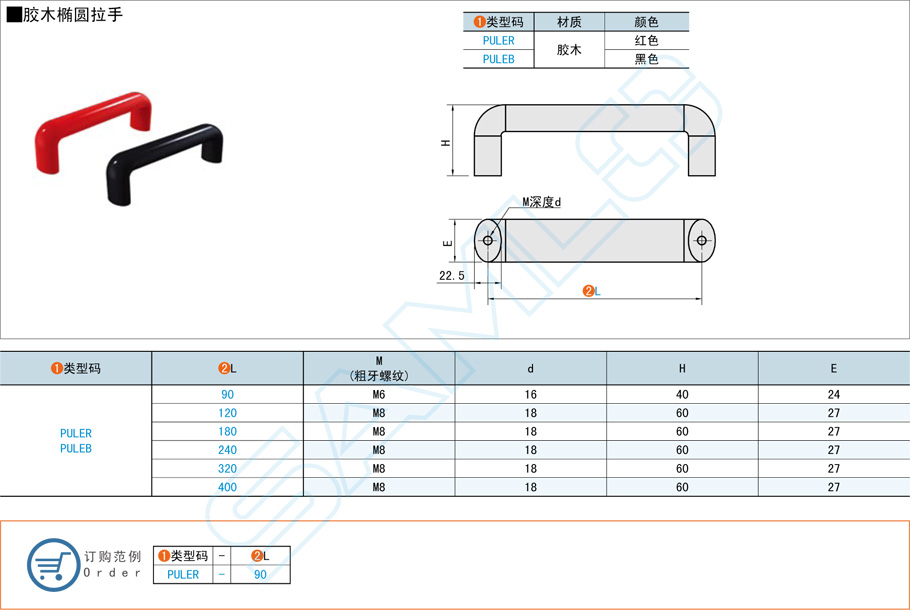 胶木椭圆拉手都有哪些规格型号