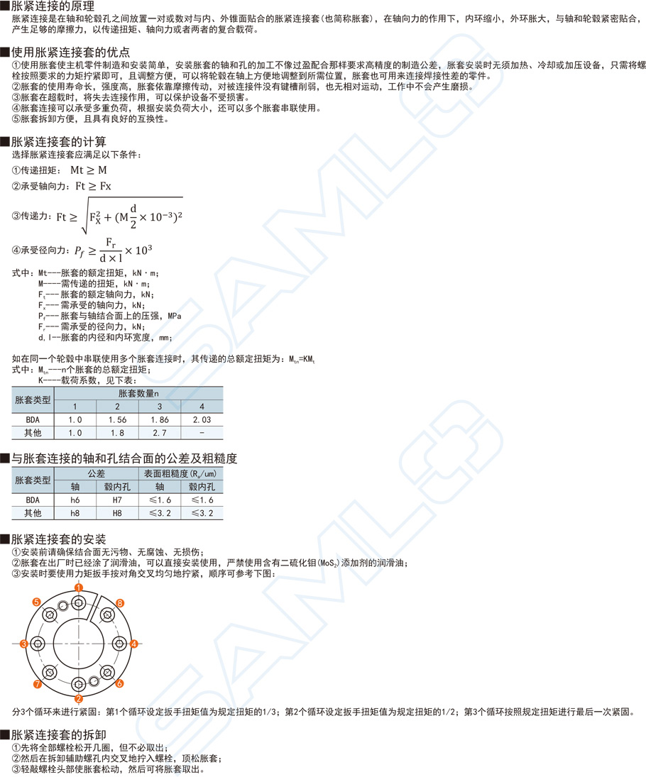 胀紧连接套-直杆型作用与用途