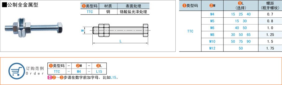 可调压紧夹头配件-公制全金属型规格参数尺寸材质