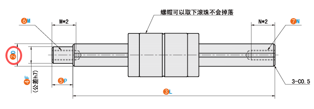 D（轴径）