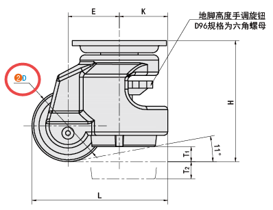 D（轮径）