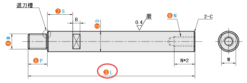 L（总长）