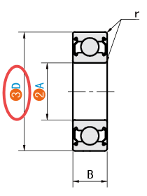 D（外径）