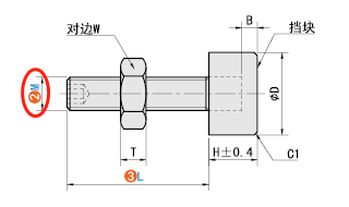 M（螺纹公称）