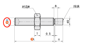 M（螺纹公称）