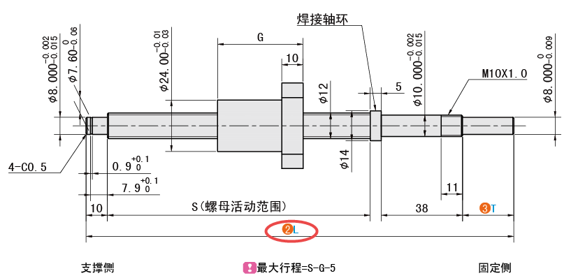L（总长）