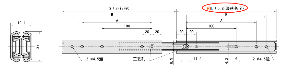 L（长度）