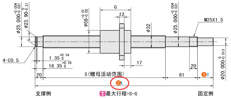L（总长）