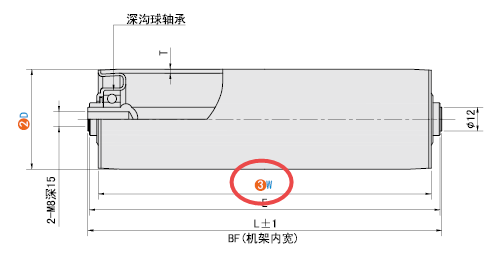 W（辊面宽度）