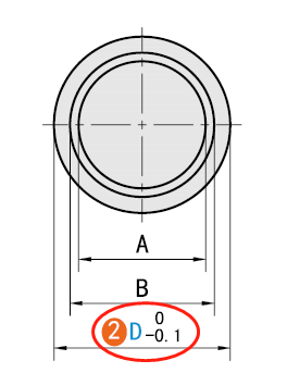 D（外径）