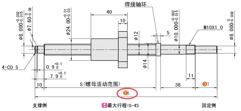 L（总长）